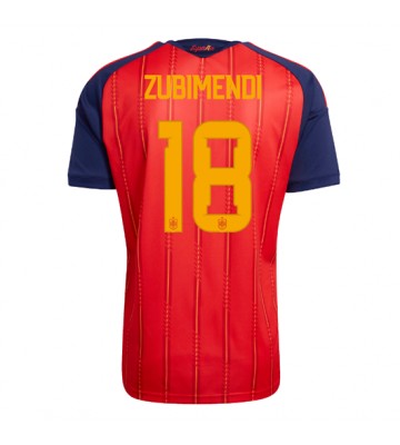 Spanien Martin Zubimendi #18 Hemmatröja VM 2026 Kortärmad